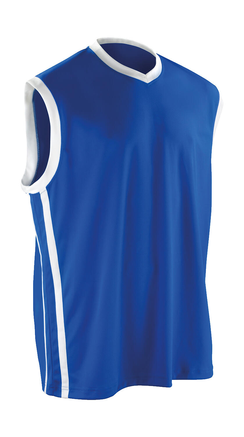 Αθλητική Μπλούζα Basketball S278M Spiro Quick Dry Royal/White