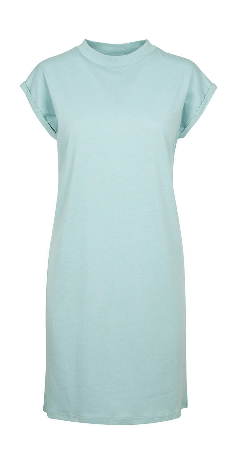 Γυναικείο Φόρεμα T-Shirt BY101 Build Your Brand Turtle Neck Blue Mint