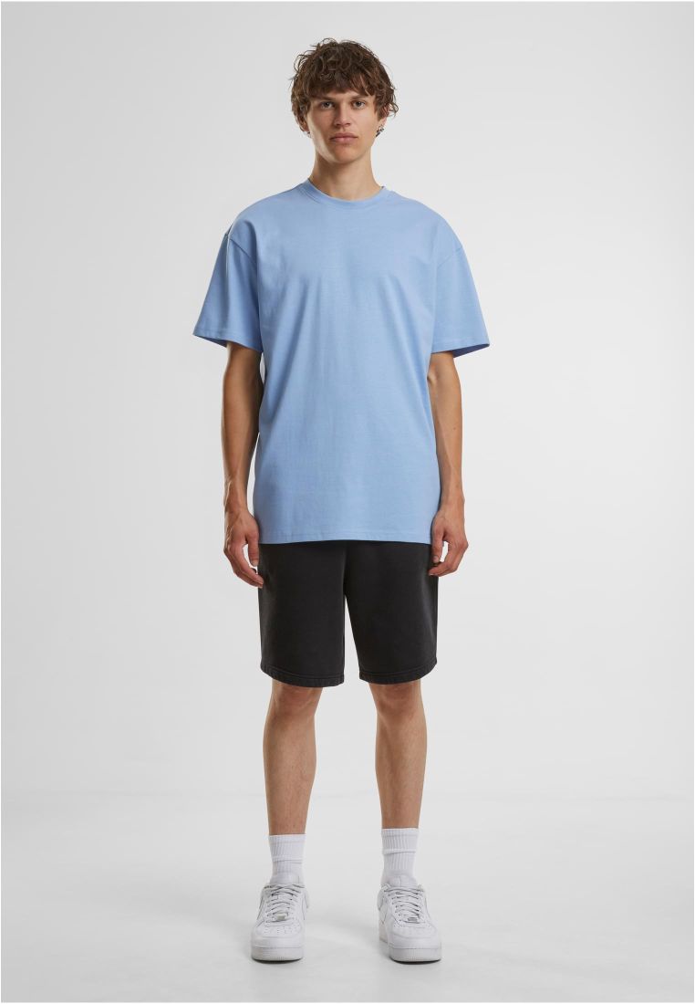 T-Shirt Oversize Heavy By102 Build Your Brand Powder Blue ανδρικά Basic T-Shirts Simple Wear Μπλουζάκια κοντομάνικα