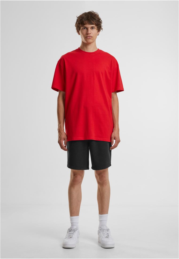 T-Shirt Oversize Heavy By102 Build Your Brand City Red ανδρικά Basic T-Shirts Simple Wear Μπλουζάκια κοντομάνικα