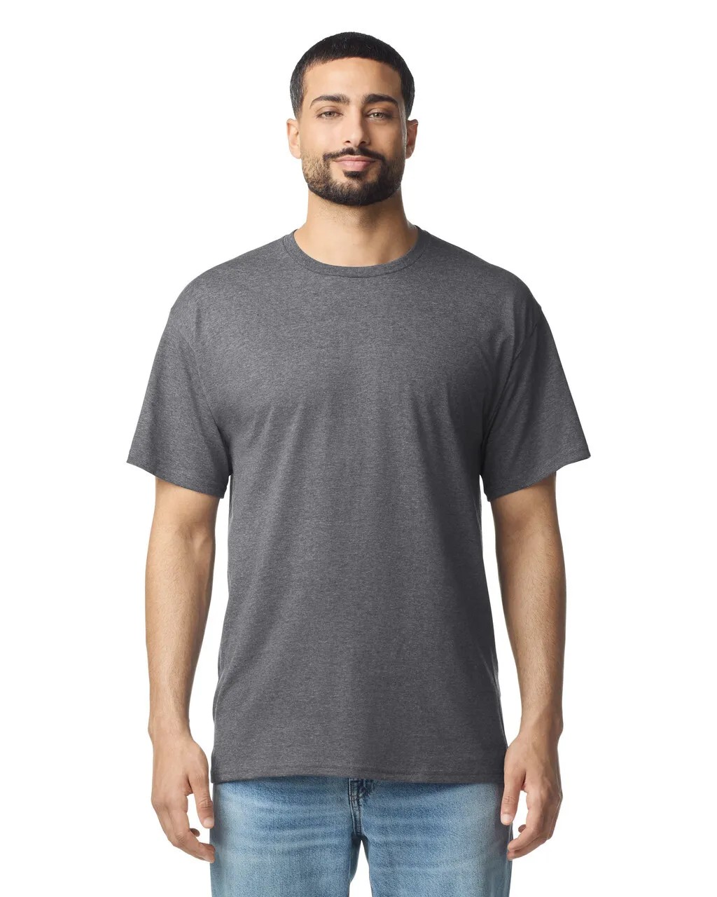 Light Cotton T-Shirt Gildan 3000 Graphite Heather