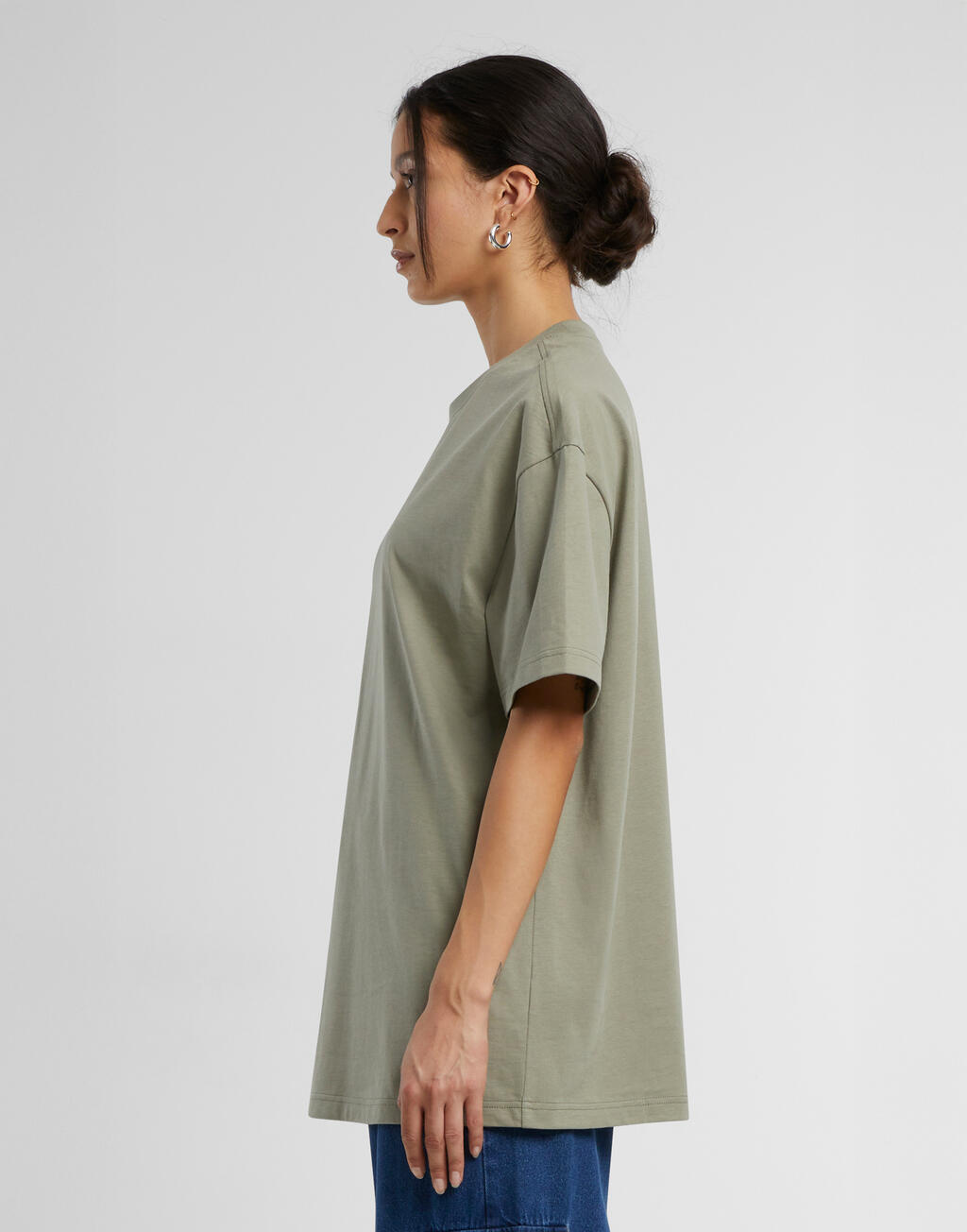 Γυναικείο T-shirt Oversized Boyfriend BY149 Build Your Brand Pale Olive
