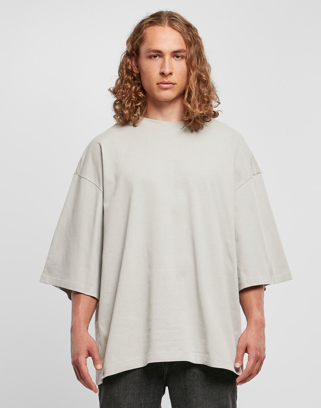 T-Shirt Huge Tee BY193 Build Your Brand Light Asphalt