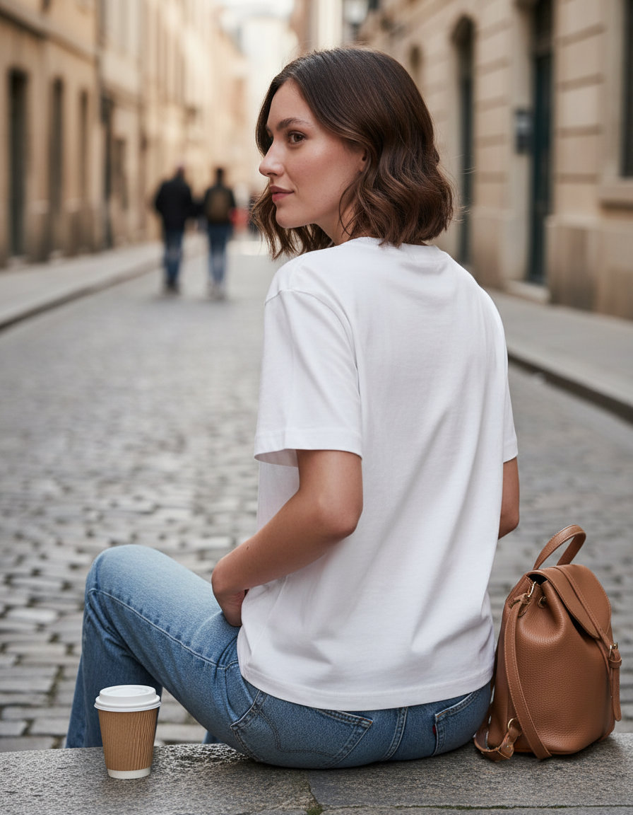 Γυναικείο T-shirt BY211 Build Your Brand White