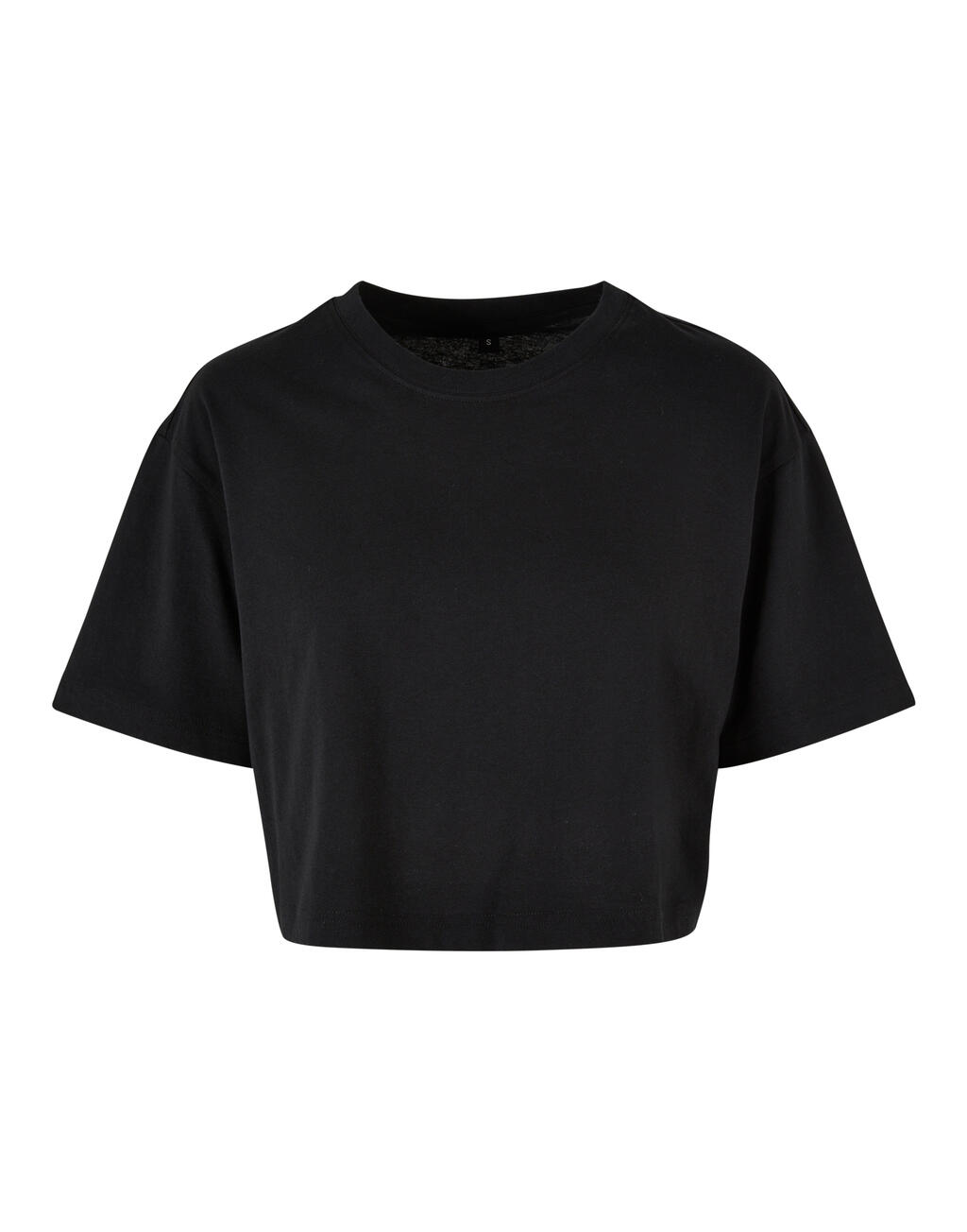Γυναικείο T-Shirt Oversized Cropped BY264 Build Your Brand Black