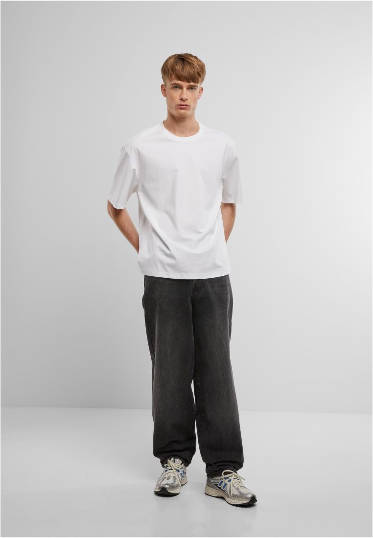 Ανδρικό Oversize T-Shirt By364 Build Your Brand Sorona Loose Fit White ανδρικά Basic T-Shirts Simple Wear Μπλουζάκια κοντομάνικα