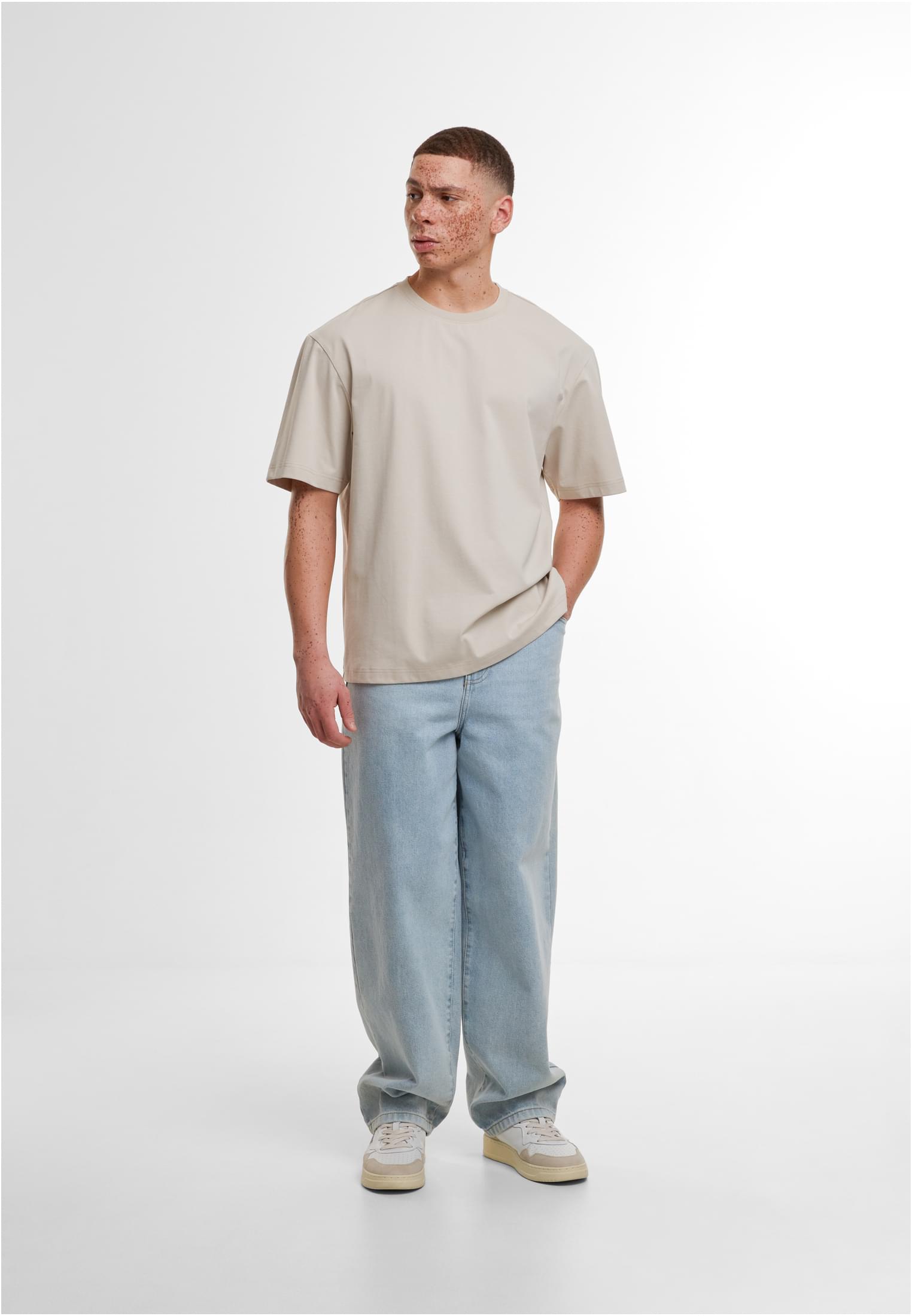 Ανδρικό Oversize T-Shirt By364 Build Your Brand Sorona Loose Fit Cloud ανδρικά Basic T-Shirts Simple Wear Μπλουζάκια κοντομάνικα