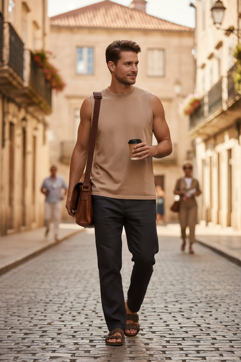 Γυναικείο Vintage Washed Sleeveless Tee Build Your Brand BY429 Chalk Dust