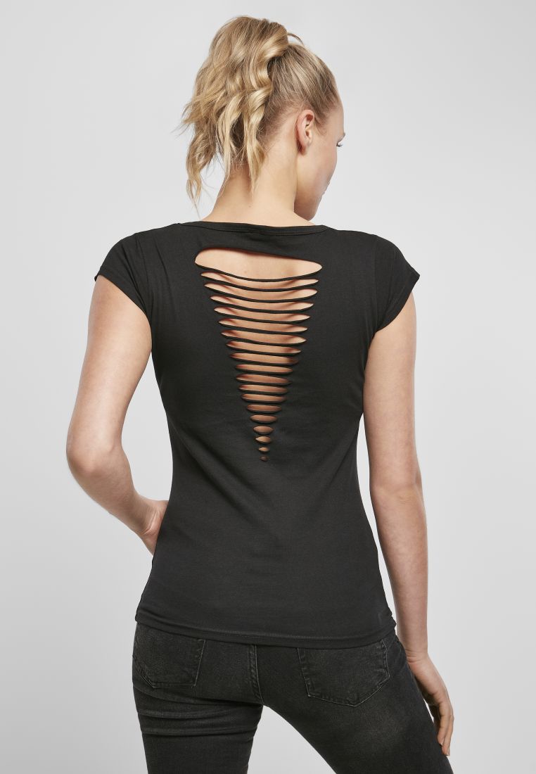 Γυναικείο T-shirt Back Cut BY035 Build Your Brand Black