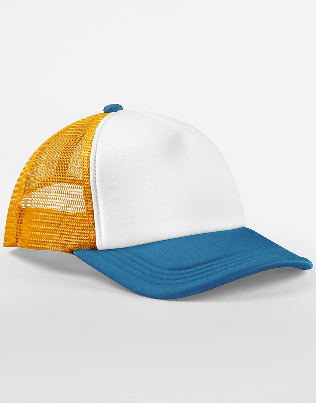 Καπέλο Retro 5 Panel Trucker B639 Beechfield Sunflower/Heritage Blue
