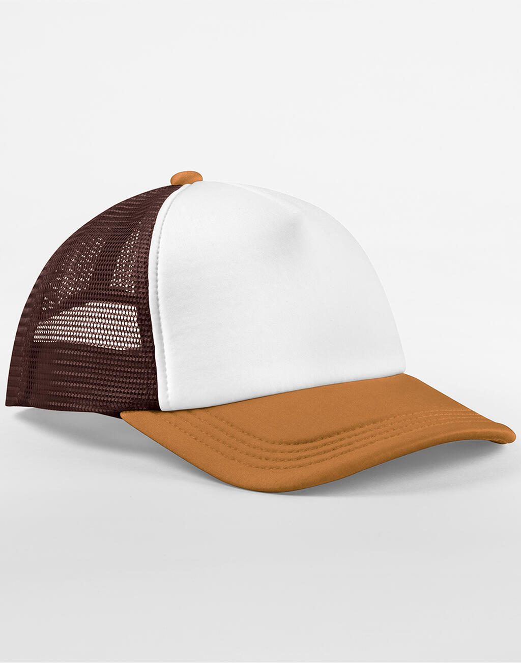 Καπέλο Retro 5 Panel Trucker B639 Beechfield Chocolate/Dark Amber