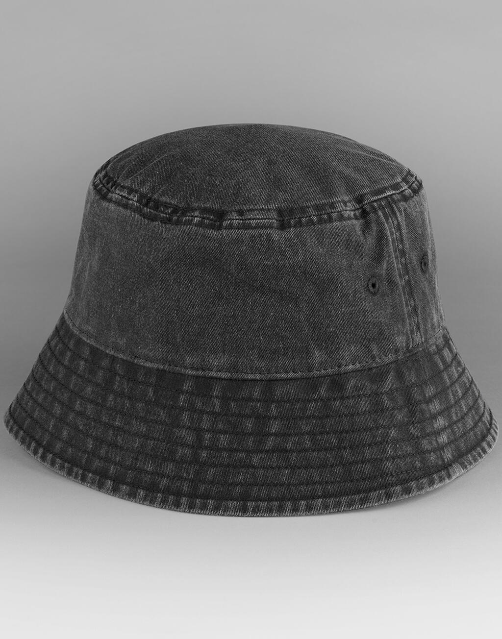 Καπέλο Bucket Vintage B688 Beechfield 100% Cotton Heavy Washed Vintage Black