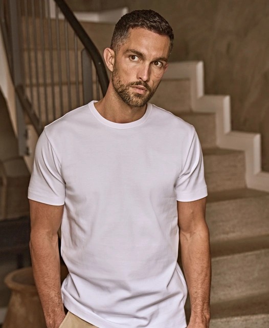 Ανδρικό T-Shirt 520 Tee Jays Interlock Wood ανδρικά Basic T-Shirts Simple Wear Μπλουζάκια κοντομάνικα