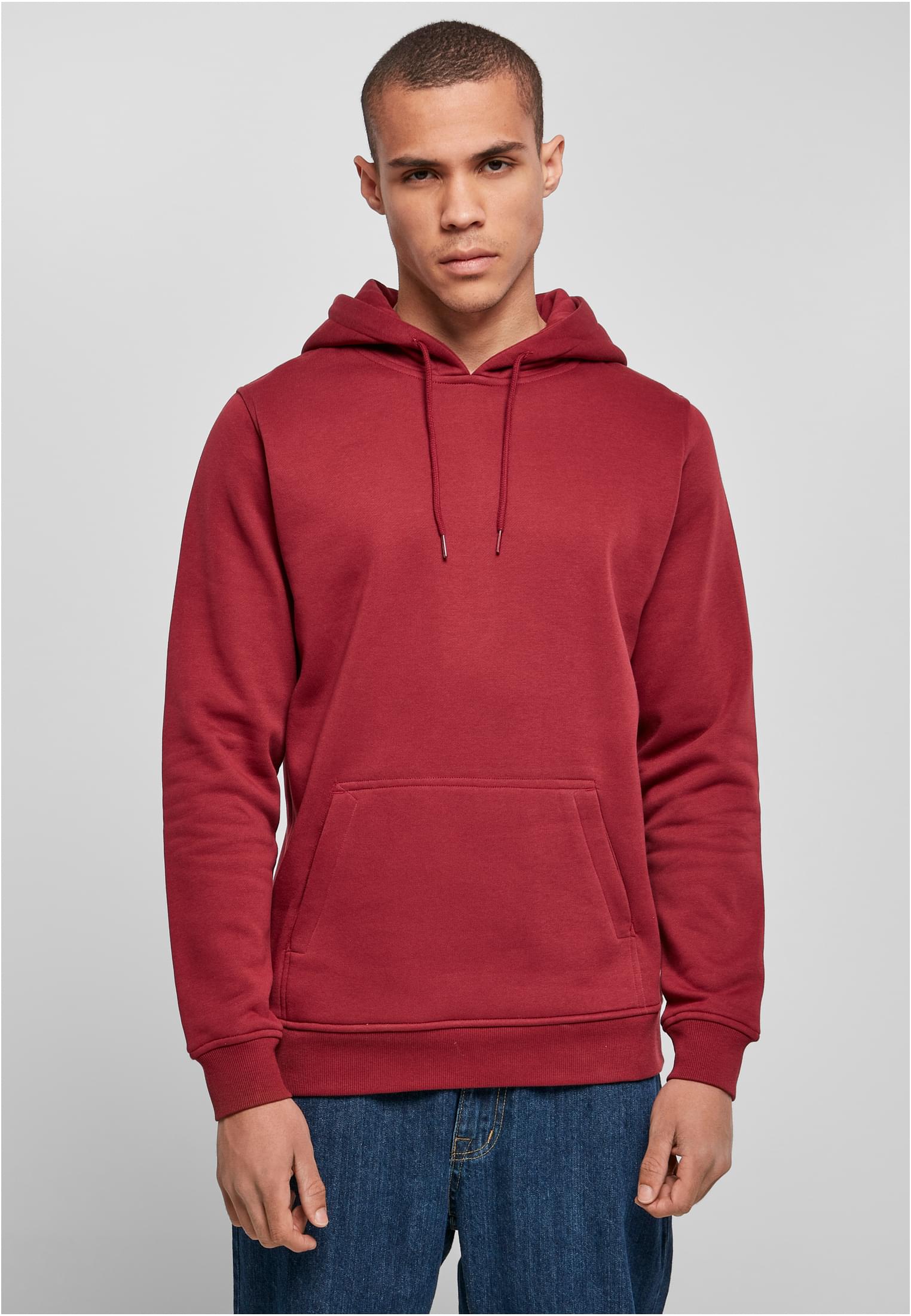 Φούτερ με Κουκούλα Heavy Hoody BY011 Build Your Brand Burgundy