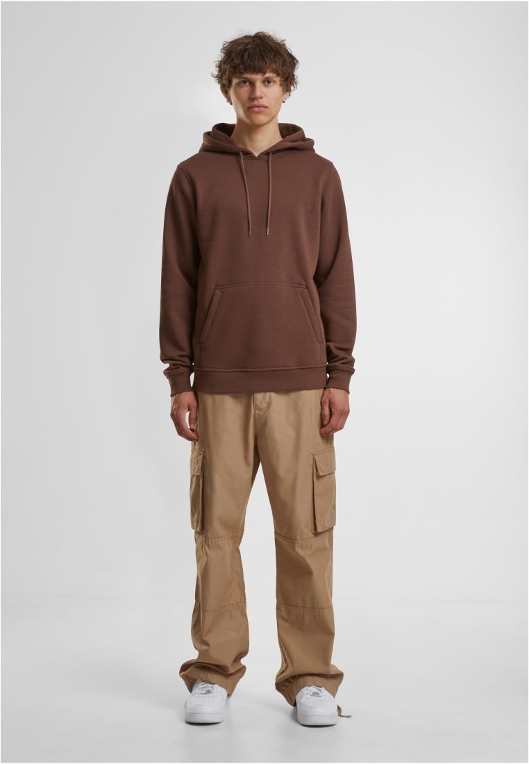 Φούτερ με Κουκούλα Heavy Hoody BY011 Build Your Brand Chocolate Brown
