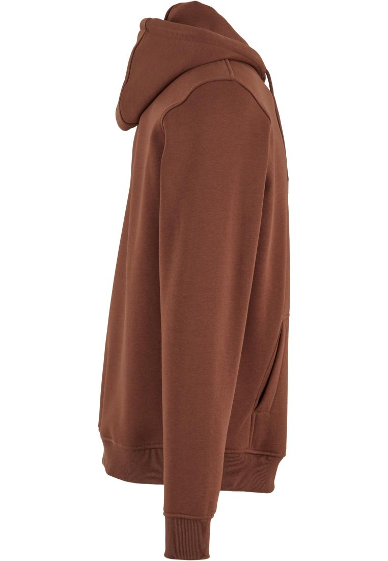 Φούτερ με Κουκούλα Heavy Hoody By011 Build Your Brand Chocolate Brown ανδρικά Simple Wear