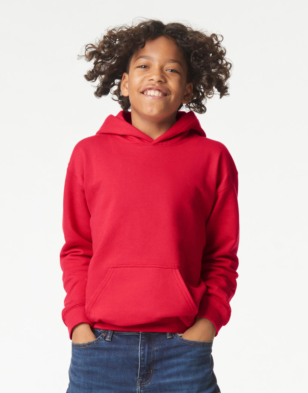 Παιδικό Φούτερ με Κουκούλα SF500B Gildan Softstyle Midweight Fleece Hoodie Red