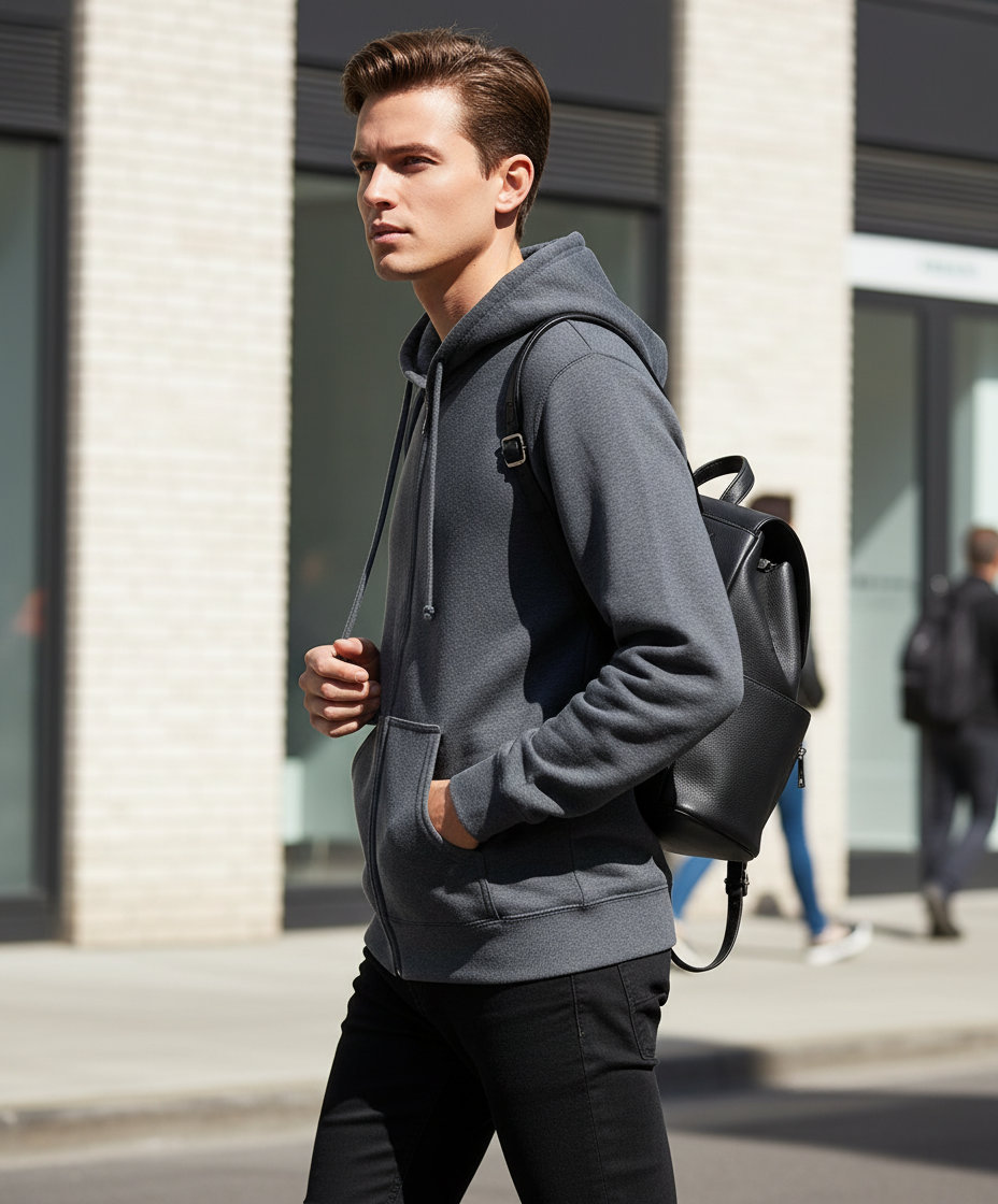 Ζακέτα Φούτερ με Κουκούλα Sf600 Gildan Softstyle Midweight Full Zip Hoodie Dark Heather ανδρικά Simple Wear