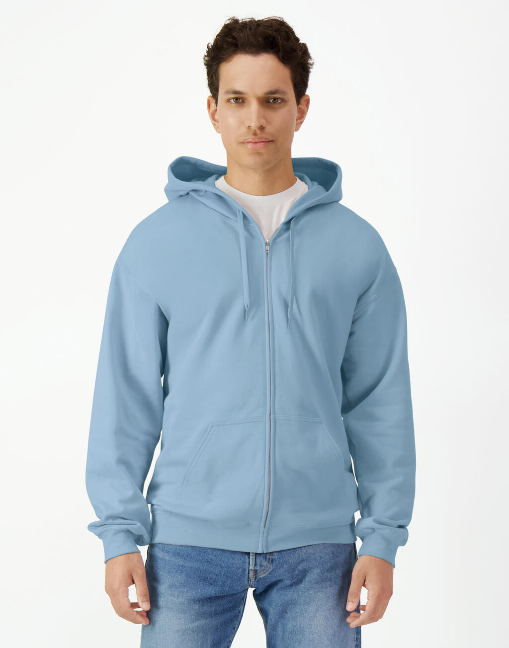 Ζακέτα Φούτερ με Κουκούλα SF600 Gildan Softstyle Midweight Full Zip Hoodie Stone Blue