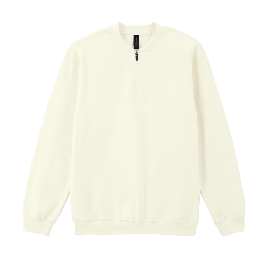 Φούτερ με Φερμουάρ 1/4 SF008 Gildan Softstyle Midweight Fleece Off White
