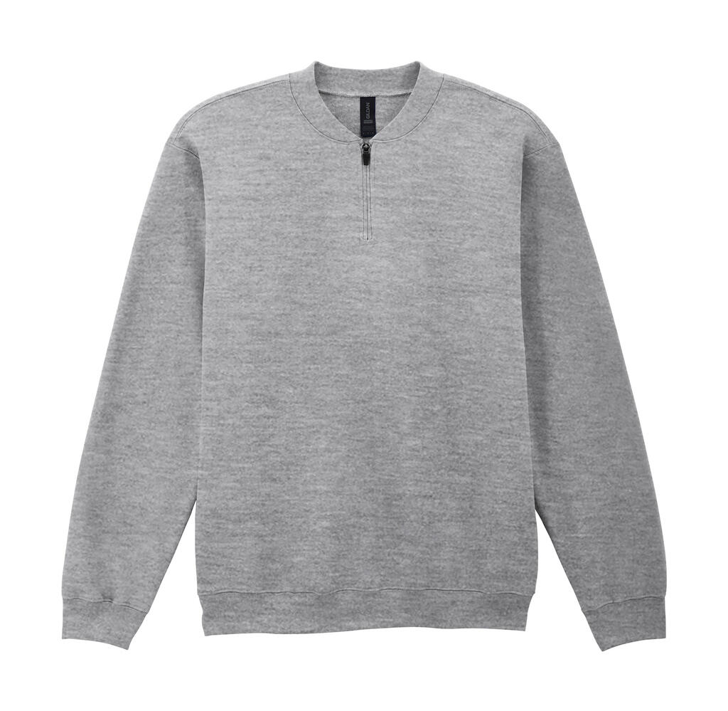 Φούτερ με Φερμουάρ 1 4 Sf008 Gildan Softstyle Midweight Fleece Sport Grey ανδρικά Simple Wear