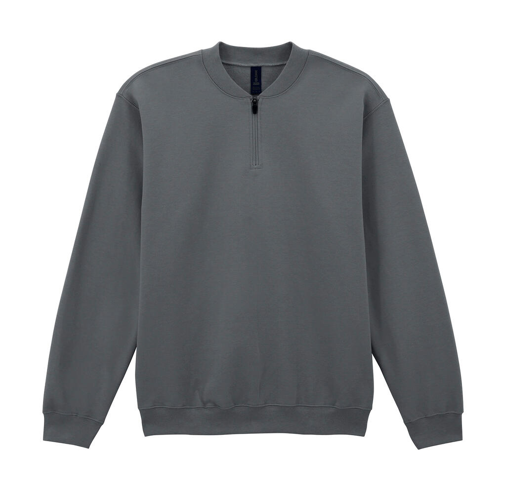 Φούτερ με Φερμουάρ 1/4 SF008 Gildan Softstyle Midweight Fleece Charcoal