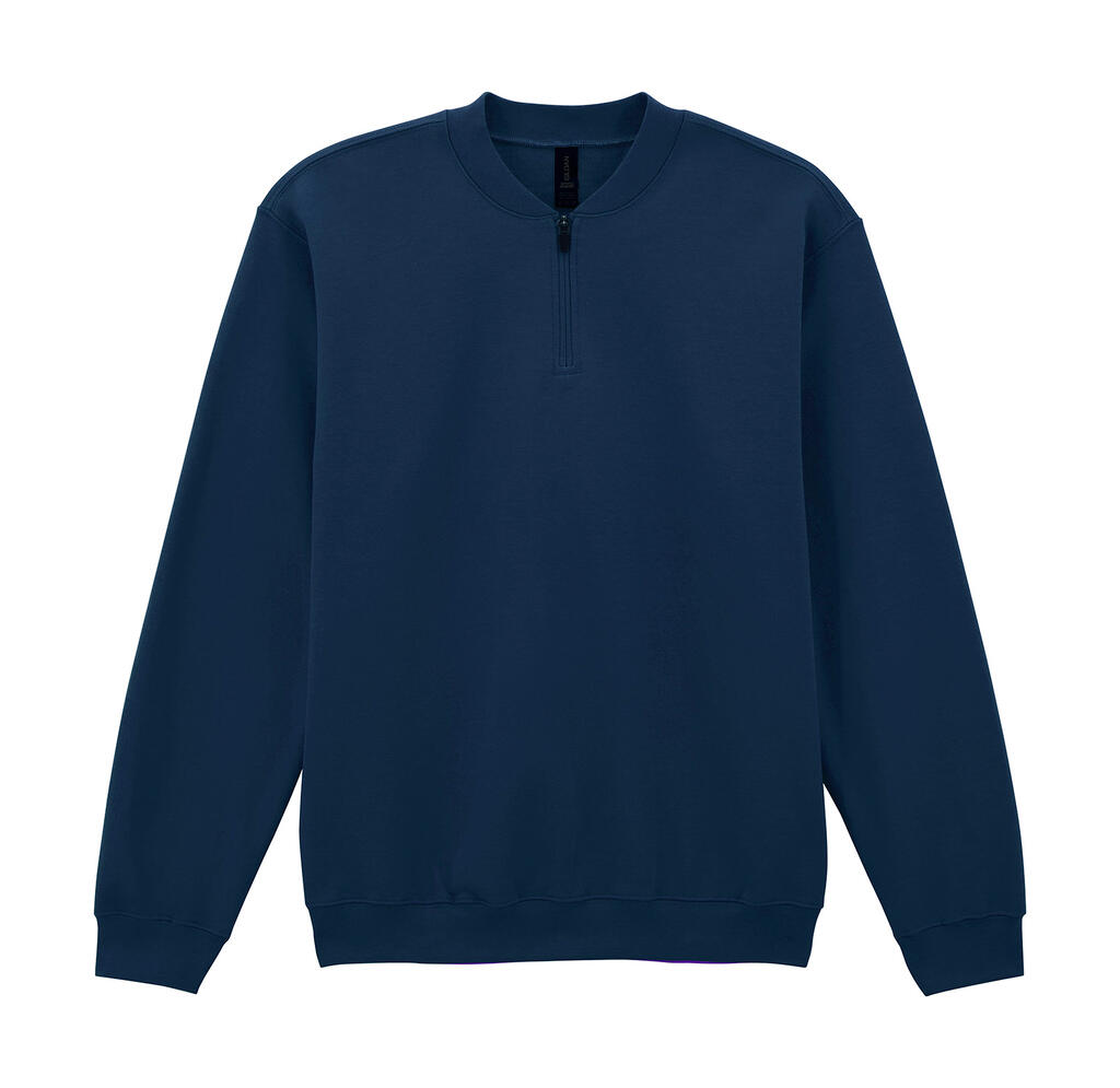 Φούτερ με Φερμουάρ 1 4 Sf008 Gildan Softstyle Midweight Fleece Navy ανδρικά Simple Wear