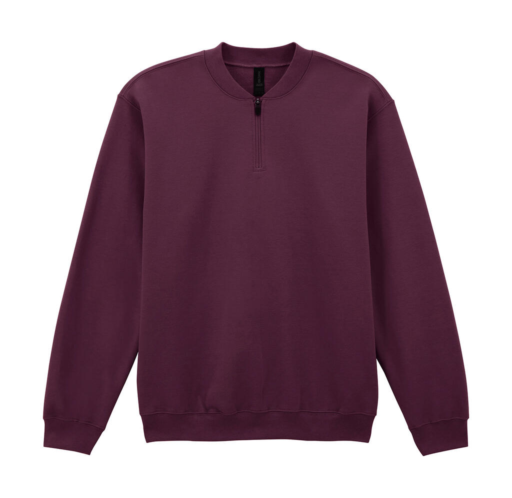 Φούτερ με Φερμουάρ 1/4 SF008 Gildan Softstyle Midweight Fleece Maroon