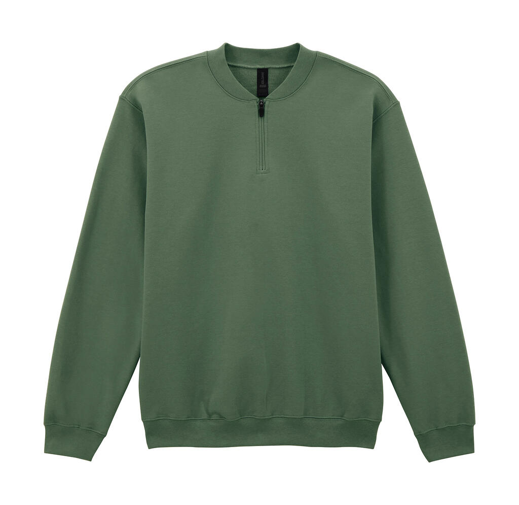Φούτερ με Φερμουάρ 1/4 SF008 Gildan Softstyle Midweight Fleece Military Green