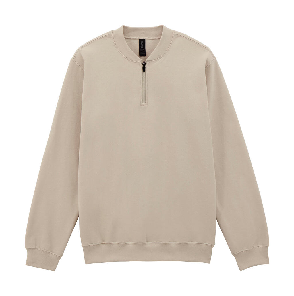 Φούτερ με Φερμουάρ 1/4 SF008 Gildan Softstyle Midweight Fleece Sand