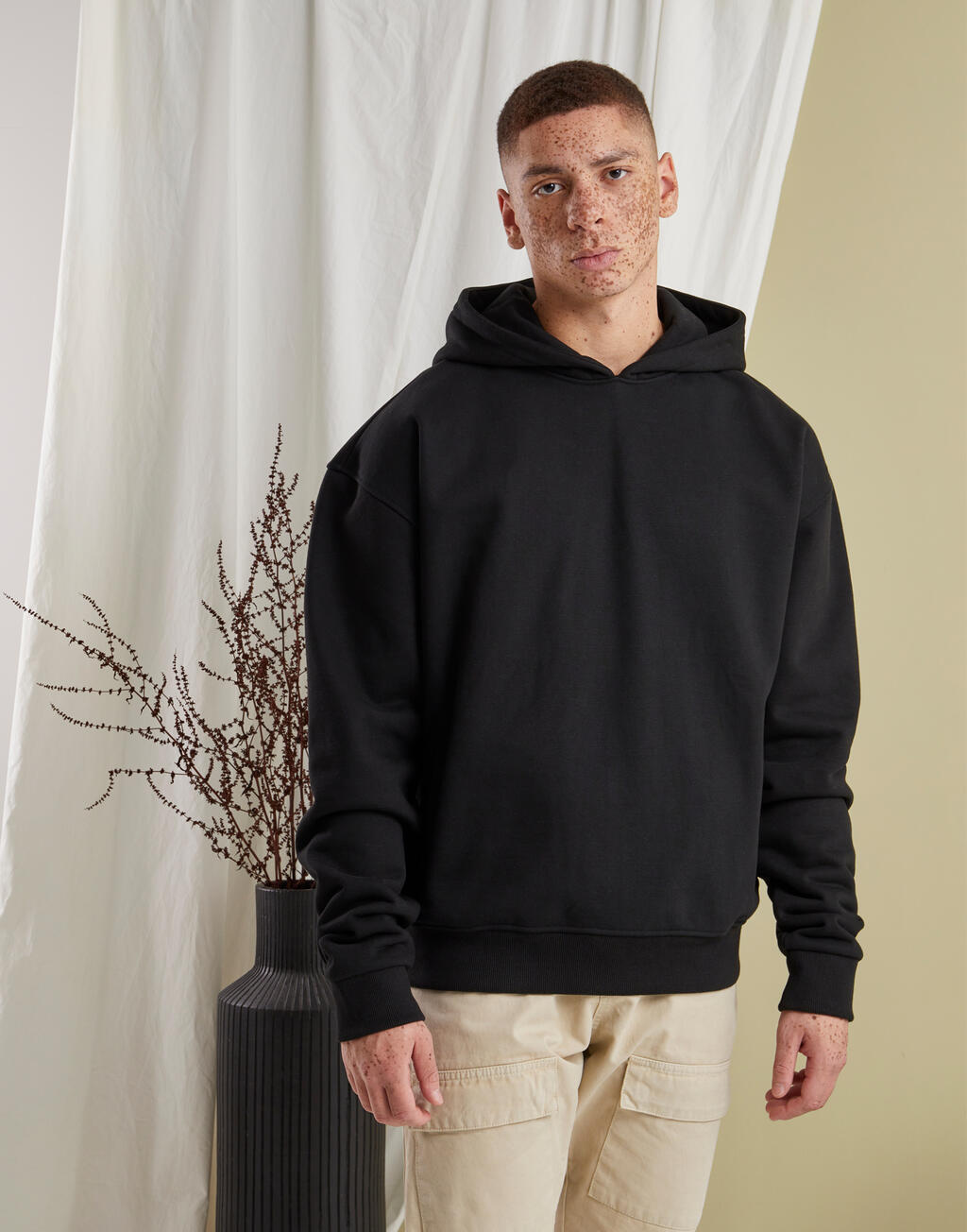 Φούτερ Hoody BY268 Build Your Brand Ultra Heavy Oversized Black