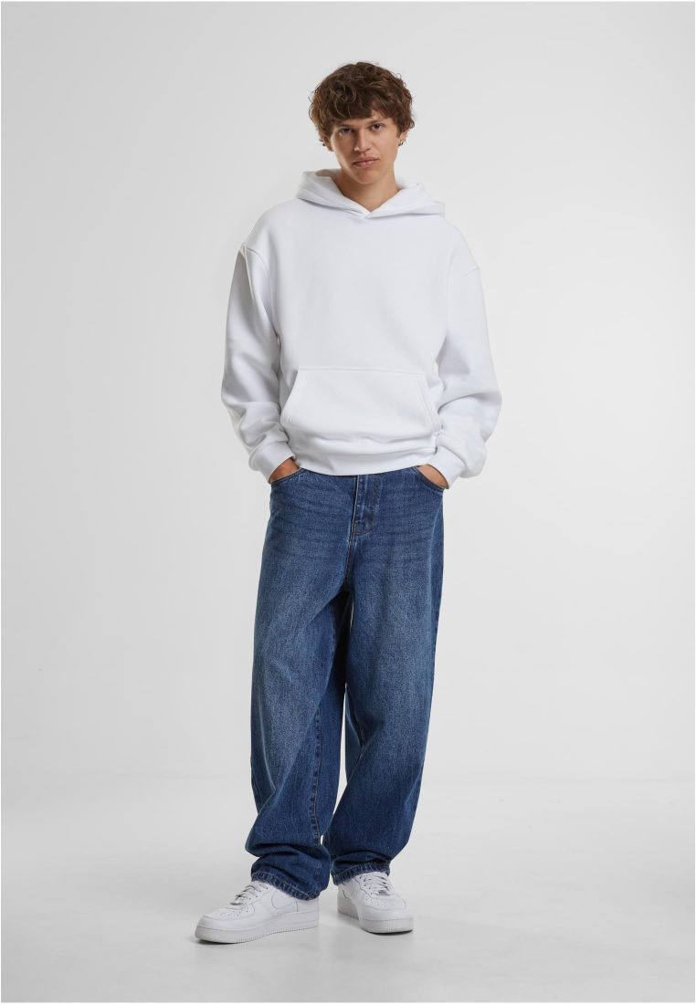 Φούτερ με Κουκούλα (Fluffy Hoody) By284 Build Your Brand 330 G M² White ανδρικά Simple Wear