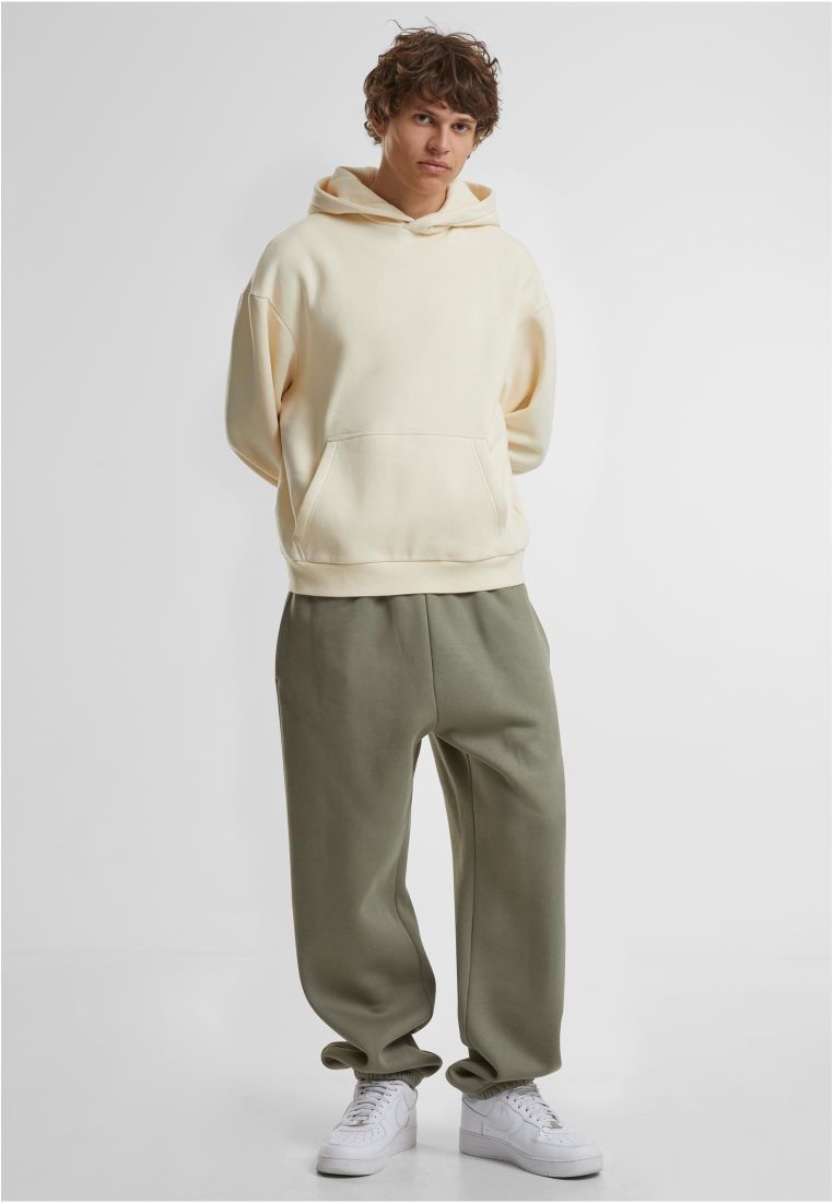 Φούτερ με Κουκούλα (Fluffy Hoody) By284 Build Your Brand 330 G M² White Sand ανδρικά Simple Wear