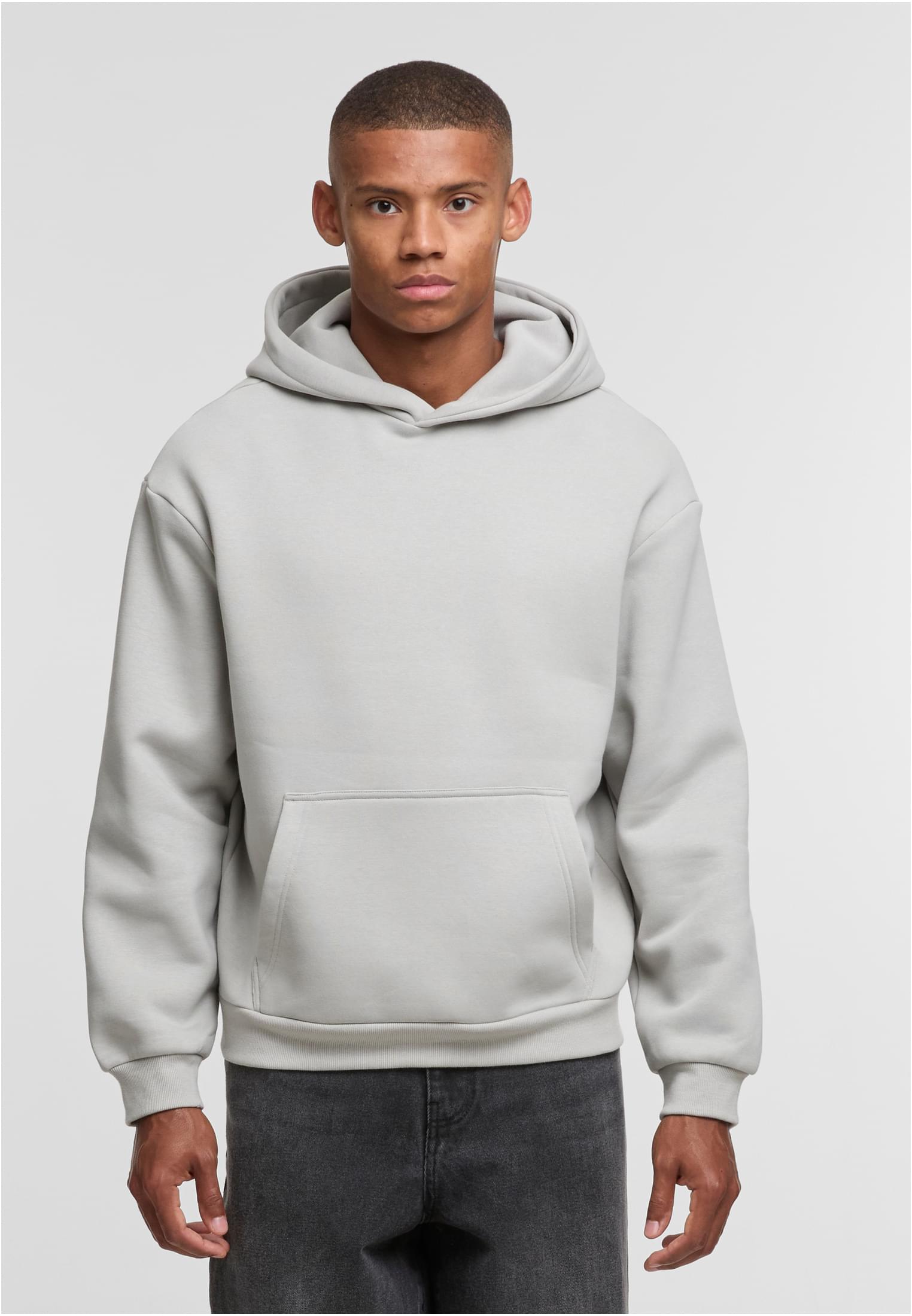 Φούτερ με Κουκούλα (Fluffy Hoody) BY284 Build Your Brand 330 g/m² Light Asphalt - BYB - 