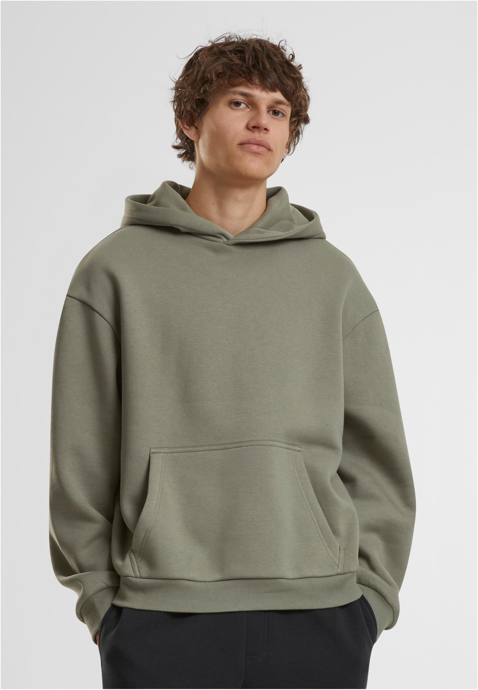 Φούτερ με Κουκούλα (Fluffy Hoody) BY284 Build Your Brand 330 g/m² Pale Olive - BYB - 