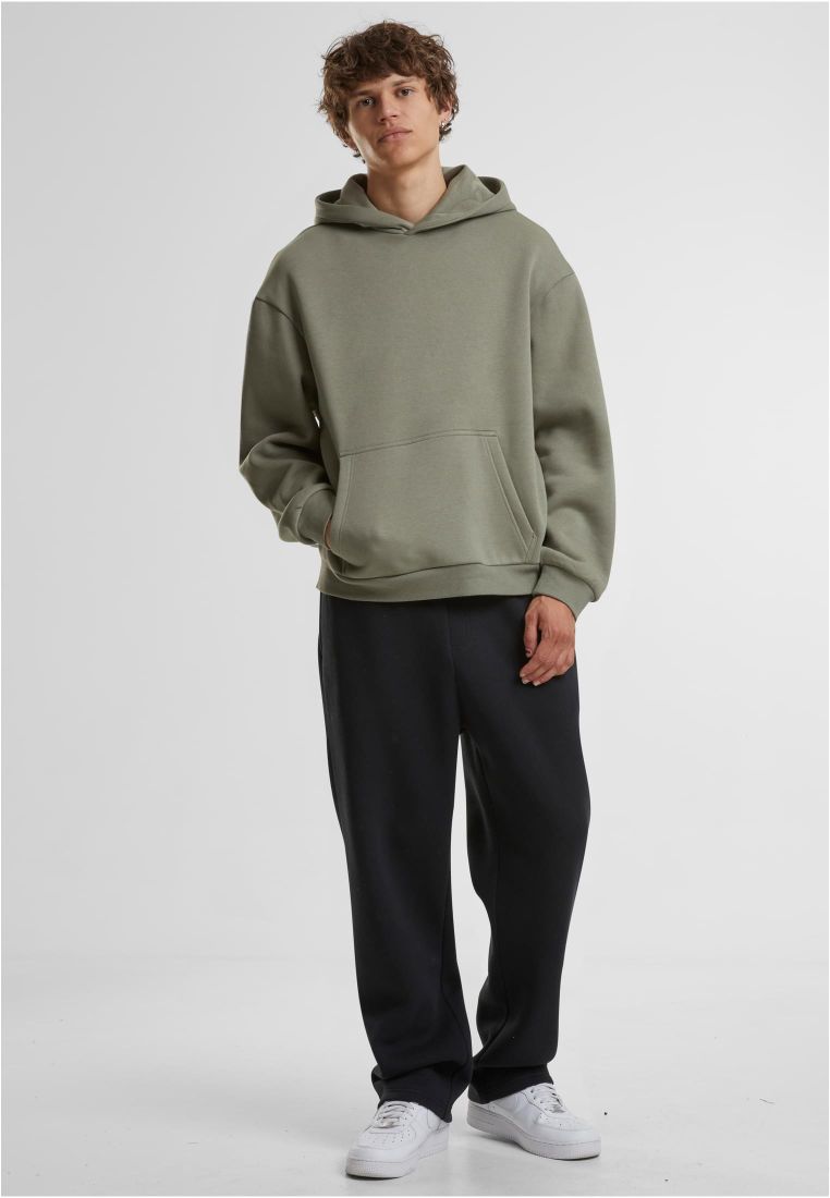 Φούτερ με Κουκούλα (Fluffy Hoody) By284 Build Your Brand 330 G M² Pale Olive ανδρικά Simple Wear