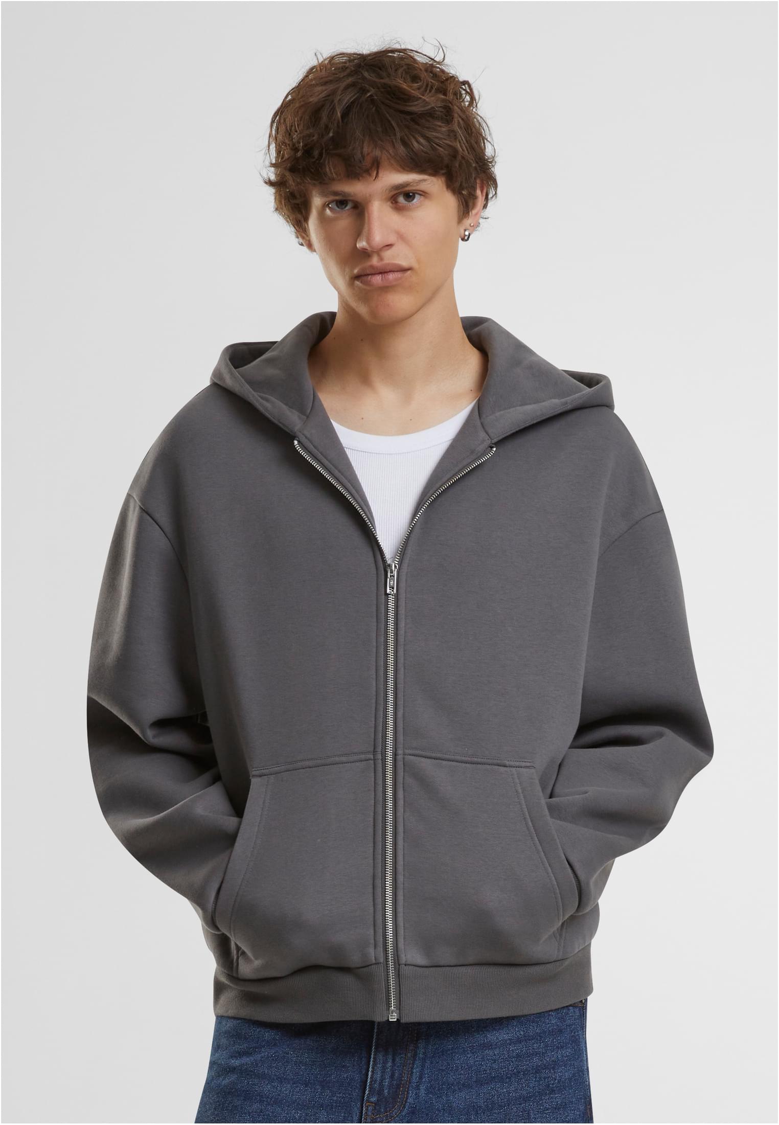 Ζακέτα Φούτερ με Κουκούλα BY285 Build Your Brand Fluffy Zip Hoody Magnet