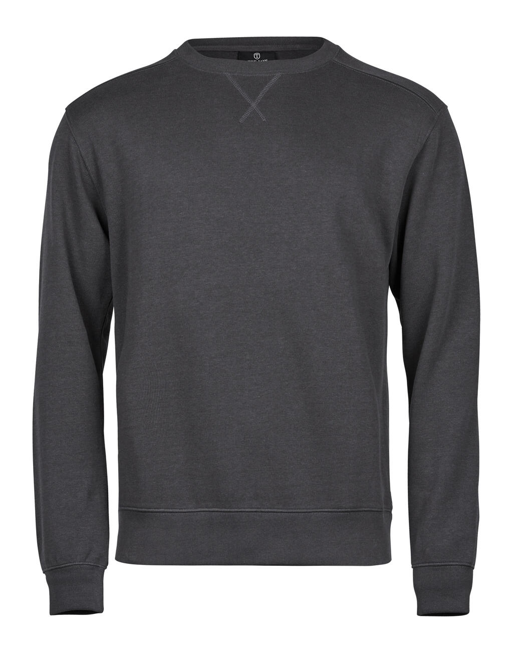 Ανδρικό T-Shirt Ribbed Interlock 5504 Tee Jays Dark Grey