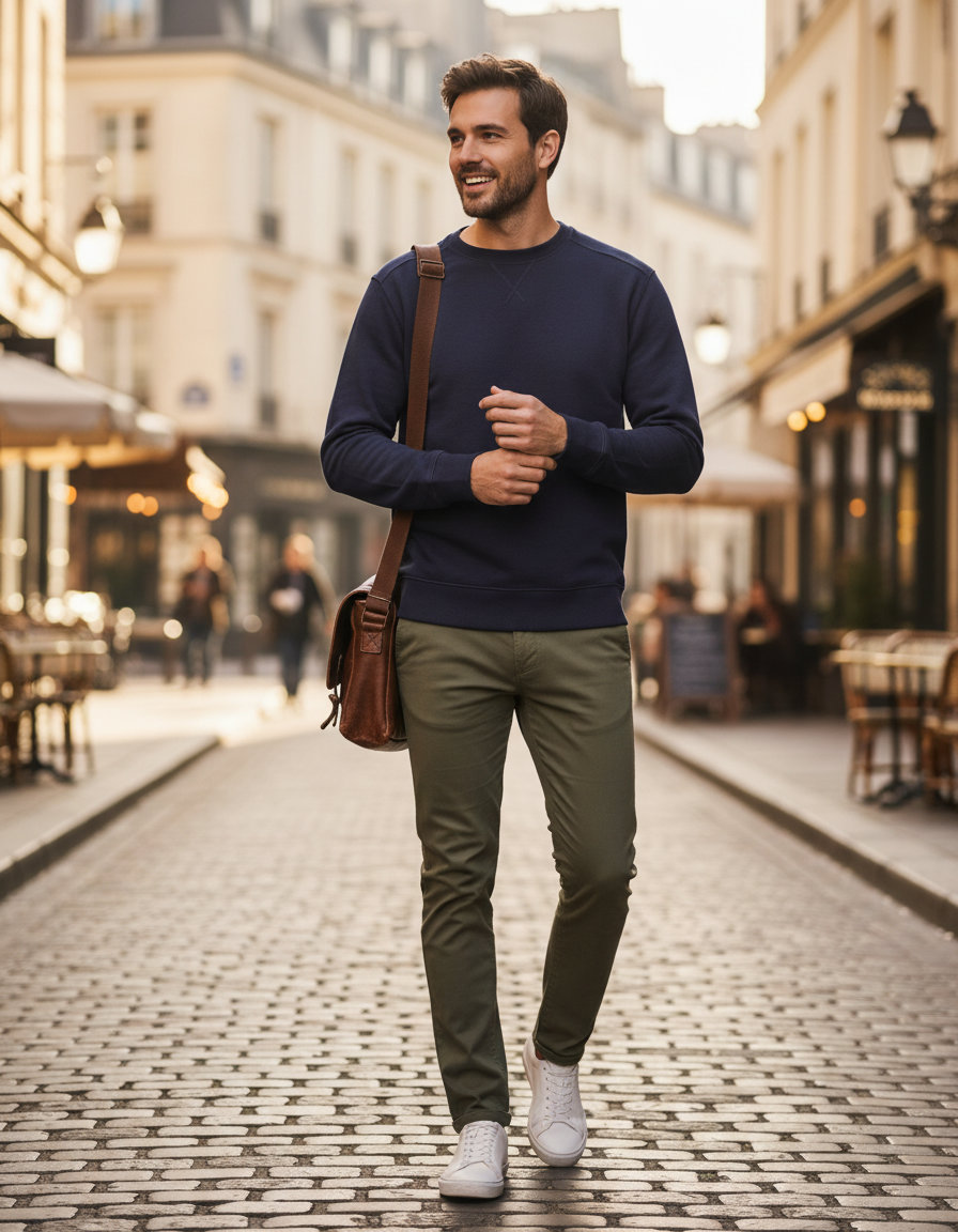 Ανδρικό T-Shirt Ribbed Interlock 5504 Tee Jays Navy ανδρικά Φούτερ Simple Wear Μπλουζάκια κοντομάνικα