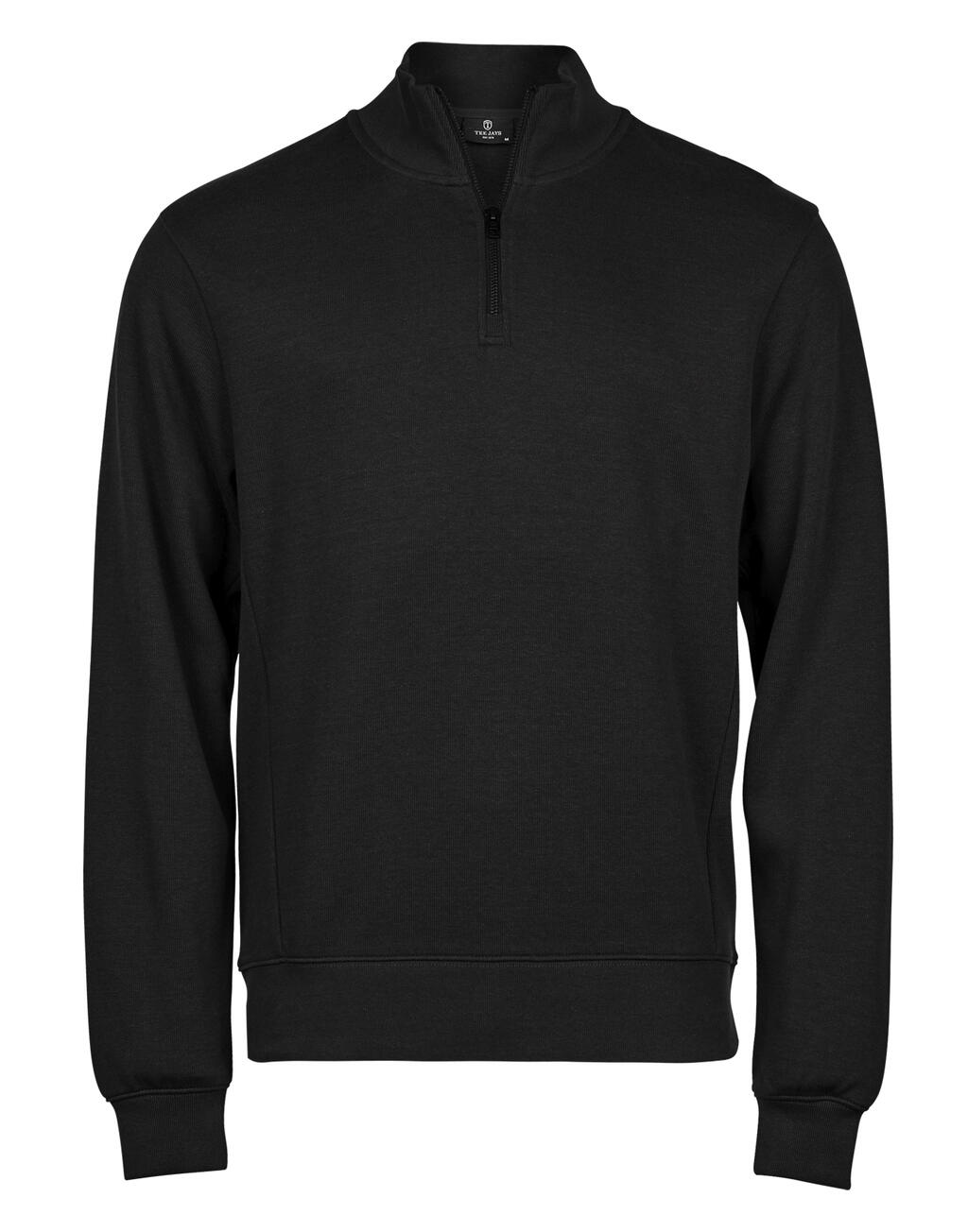 Μπλούζα Φούτερ Ribbed Interlock Half Zip 5506 Tee Jays Black