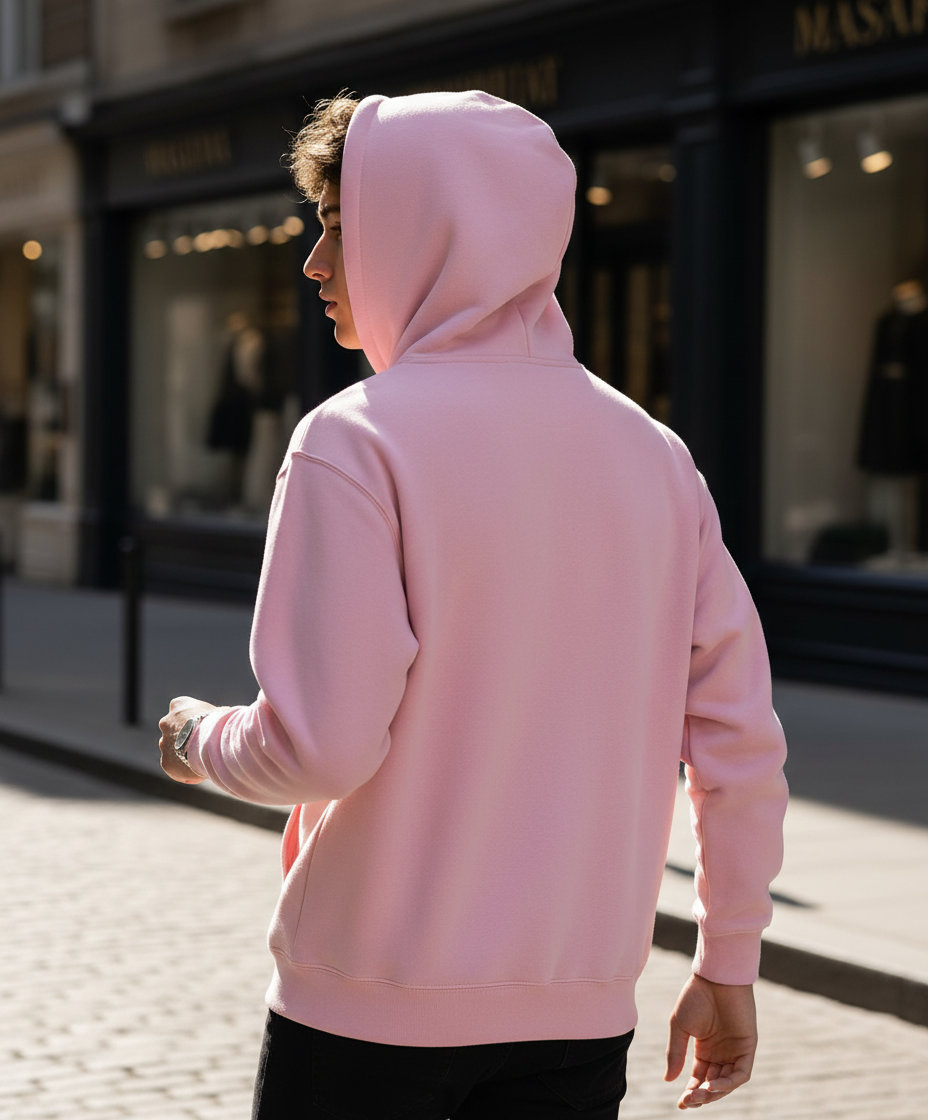 Φούτερ με Κουκούλα Sf500 Gildan Softstyle Midweight Fleece Light Pink ανδρικά Simple Wear