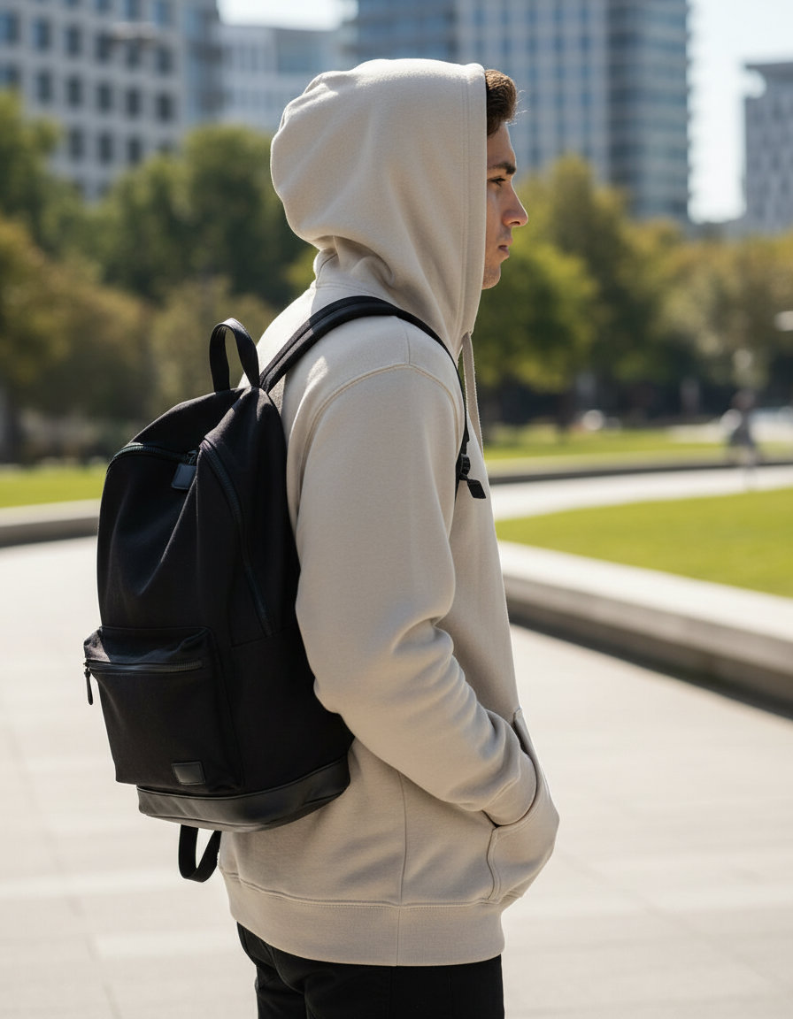 Φούτερ με Κουκούλα Sf500 Gildan Softstyle Midweight Fleece Sand ανδρικά Simple Wear