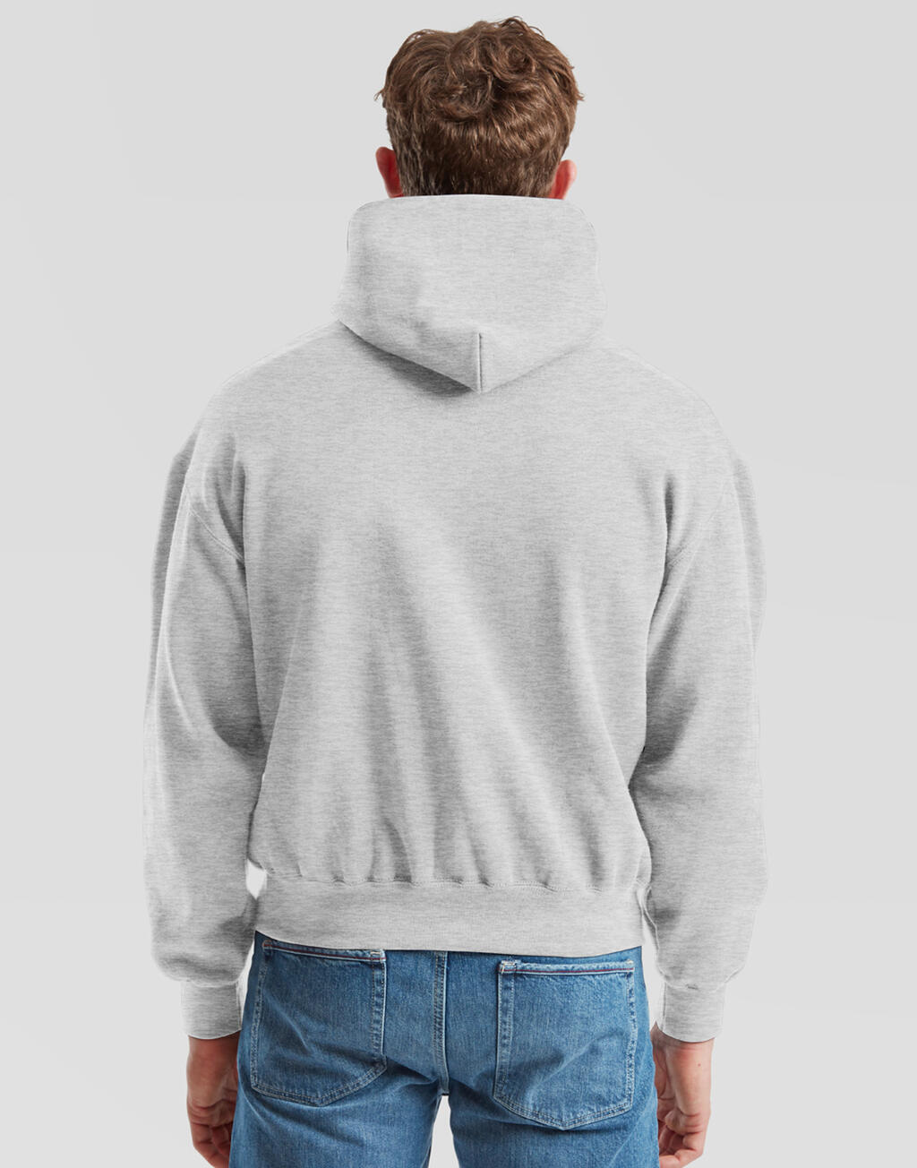 Φούτερ με Κουκούλα Supercotton 062278 Fruit Of The Loom Athletic Heather ανδρικά Simple Wear