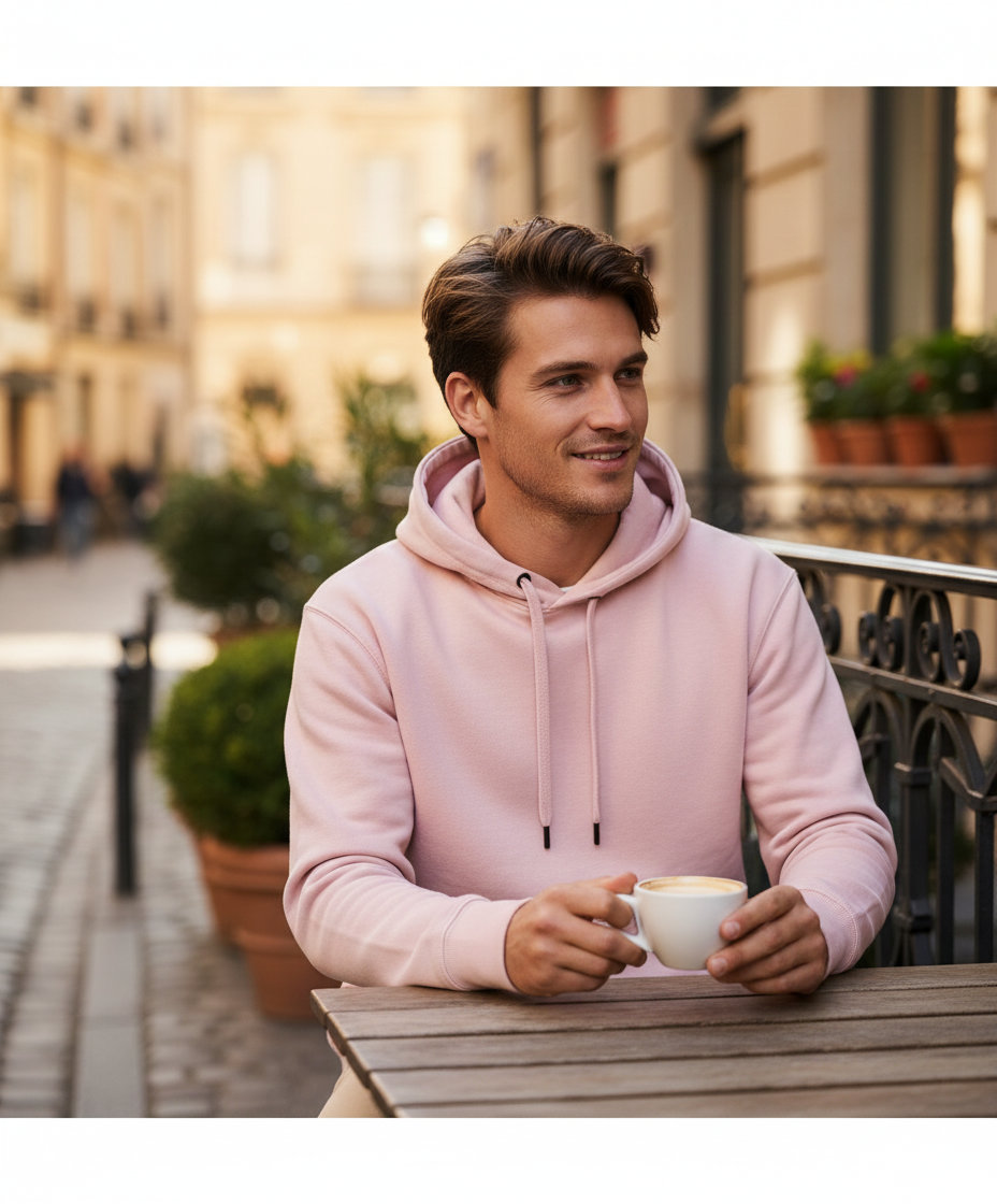Unisex Φούτερ με Κουκούλα Sgs270 Sg Signature Rose Chalk ανδρικά Simple Wear