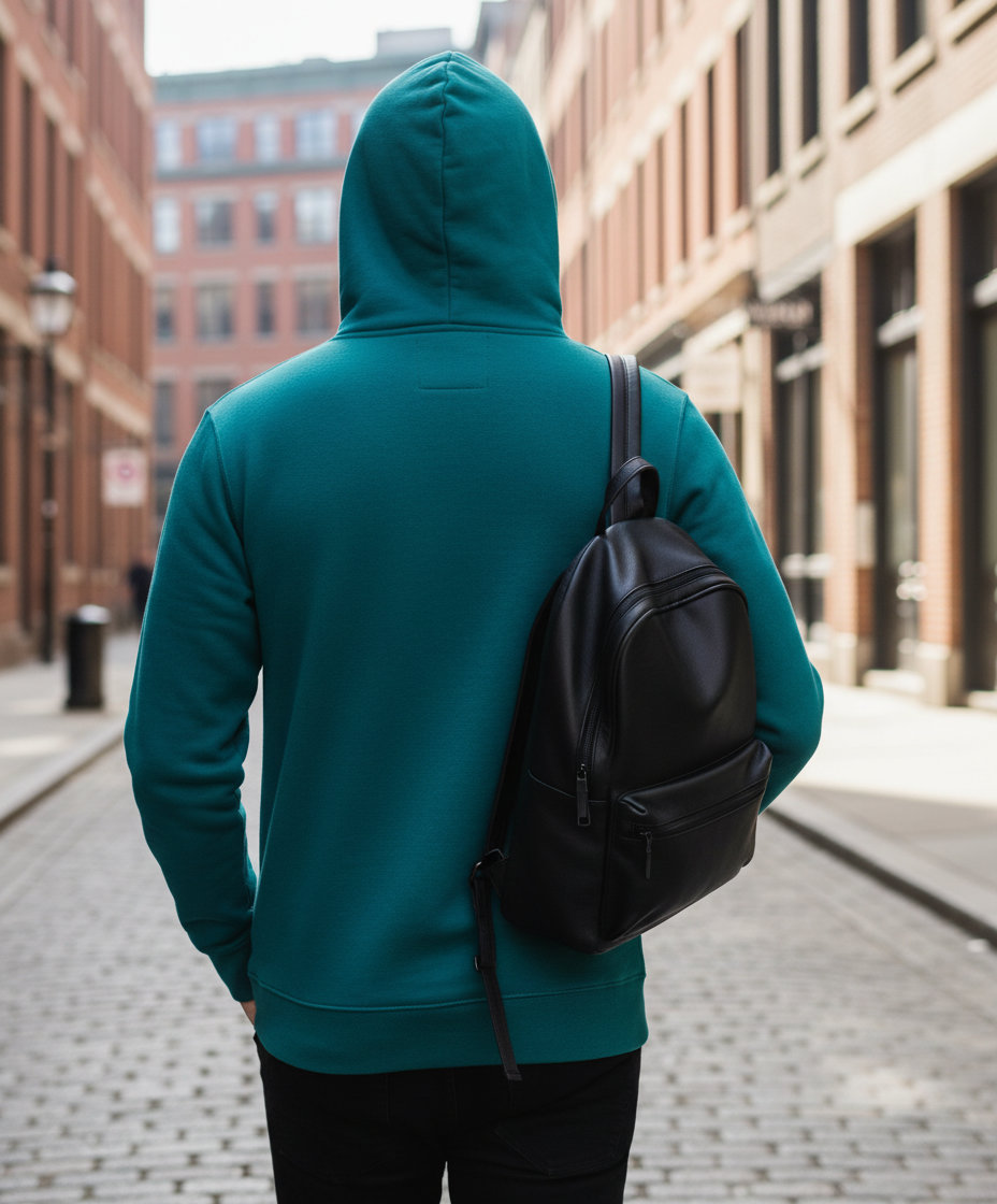 Unisex Φούτερ με Κουκούλα Sgs270 Sg Signature Emerald Green ανδρικά Simple Wear