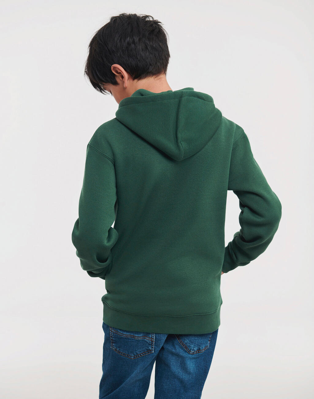 Παιδικό Φούτερ με Κουκούλα 0R265B0 Russell Athletic Bottle Green παιδικά Simple Wear