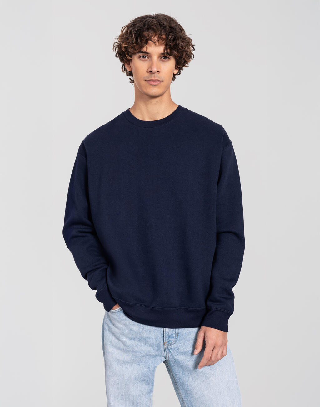 Φούτερ Μπλούζα 0622820 Fruit of the Loom Iconic Premium Set-In Sweat Deep Navy