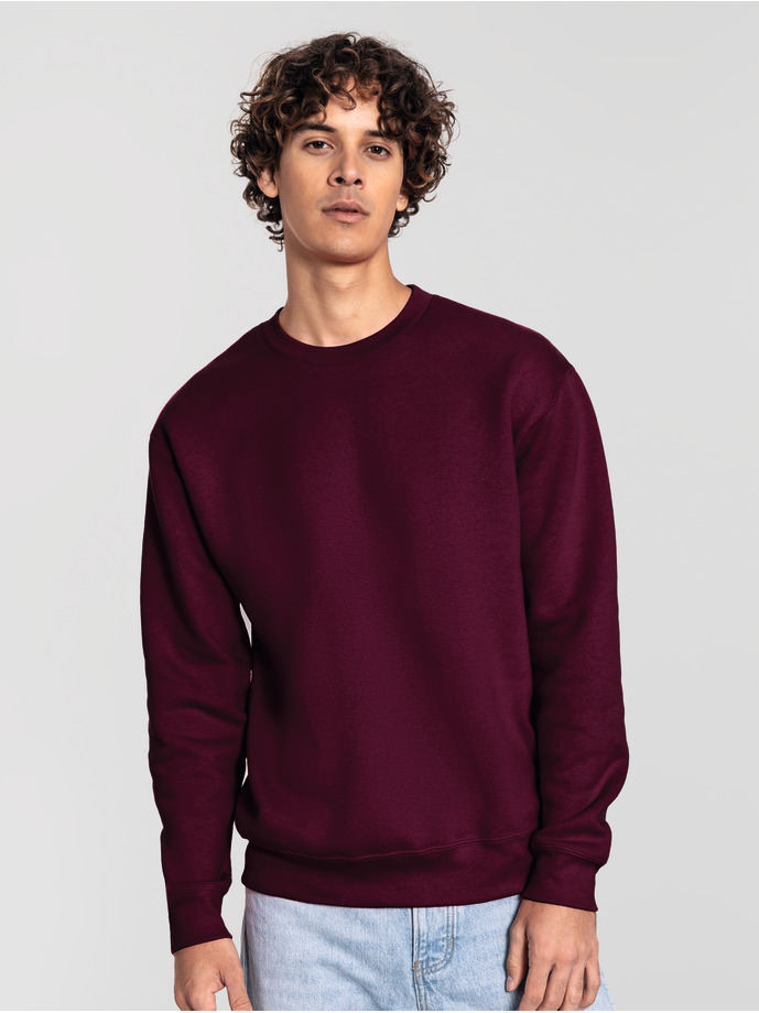 Φούτερ Μπλούζα 0622820 Fruit of the Loom Iconic Premium Set-In Sweat Burgundy