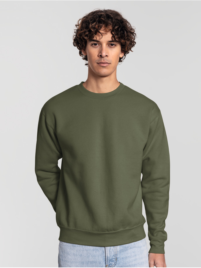 Φούτερ Μπλούζα 0622820 Fruit of the Loom Iconic Premium Set-In Sweat Classic Olive