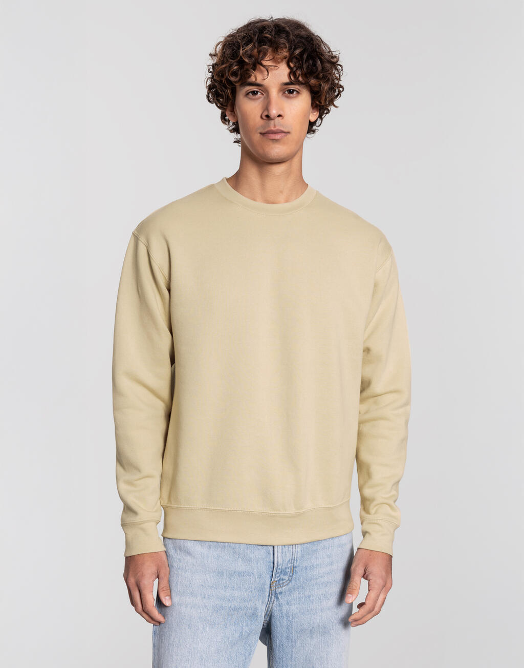 Φούτερ Μπλούζα 0622820 Fruit Of The Loom Iconic Premium Set-In Sweat Desert Sand ανδρικά Simple Wear